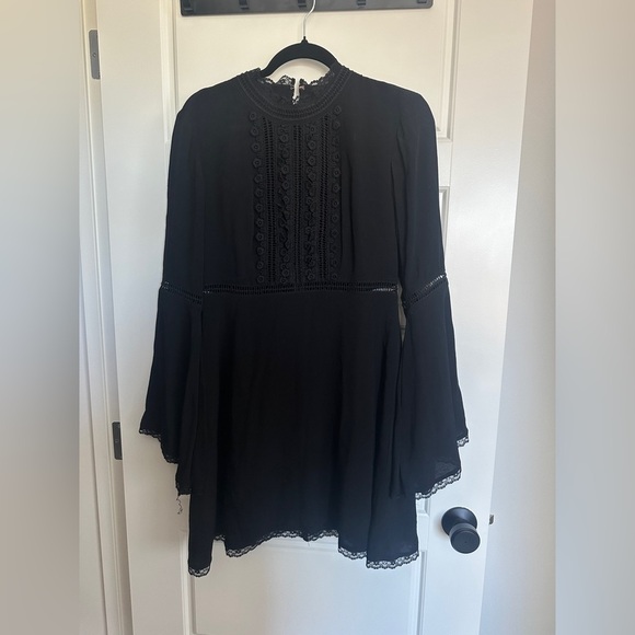 For Love And Lemons Black Long Sleeve Willow Dress - Picture 4 of 5